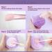 2 in 1 Cat Shaped Makeup Brush Cleaning Mat & Holder - Purple | Portable Silicone Brush Cleaner Pad & Organizer Rack for Makeup Brushes - Buy Online on GoSupps.com