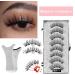 False Eyelashes - Waterproof Magnetic Eyelashes Set | Lightweight Eyelashes Natural Look With Eyeliner Kit | Comfortable And Reusable False Lashes For Girls And Women - Buy Online on GoSupps.com