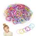 Qufiiry hair tie girl 320 pieces of hair tie small 2mm colorful elastic hair tie small elastic hair bands ponytail owner hair accessories for little girls children 1 piece (320 pack)