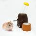 Wuko 2-in-1 Ceramic Water Bottle & Food Bowl Holder for Small Animals - Brown (HAM_2) - Buy Online on GoSupps.com