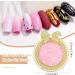 Grevosea Resin Nail Art Palette Nail Art Painting Mixed Color Palette Bow Decorated Nail Art Display Board with Pearls Nail Art Supplies Makeup Foundation Mixing Palette Manicure Tool - Buy Online on GoSupps.com