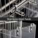HOSUKKO No-Leakage Acrylic Bird Bath for Cage with 4 Hooks - Clear Parrot Parakeets Shower & Mess-Free Feeder - Small Bird Parrot Bathtub - Buy Online on GoSupps.com