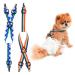 2 pieces of dog diaper trousers dog diaper harness braces for female dogs old dog puppy trousers belly straps for dog diapers pet clothing clothing holder (XL) Rainbow blue XL XL