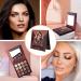 Rechoo 16 Colors Eyeshadow Palette - High-Pigmented Matte & Shimmer Shades for Daily & Smokey Looks - Long-Lasting Nude Brown Makeup - Buy Online on GoSupps.com