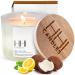 All-Natural Scented Soy Relaxation Candle | Island Spa Candle | A Fresh Blend of Eucalyptus and Citrus | Large Eight Ounce Single Wick Spa Candles | Long Burn time | HHI Candles Island Spa Single Wick