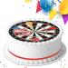 DARTS BIRTHDAY PARTY PERSONALISED 7.5 INCH EDIBLE ICING CAKE TOPPER DECORATION B062 - Buy Online on GoSupps.com