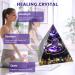 Crystal Pyramid Moonstone Amethyst Chakra Energy Tower - Nature Reiki Healing Jewelry - Buy Online on GoSupps.com