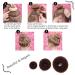 21pcs Girls Hair Bun Donut Maker Set with Bobby Pins - Stylish French Twist Styling Kit for Women and Girls - Buy Online on GoSupps.com