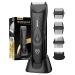 ENSSU Hair Clippers for Men Beard Trimmer with Skin-Safe Ceramic Blade & Wireless Charging Dock Rechargeable Electric Razor Shaver for Men's Body Grooming