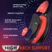 PCSSole Orthopedic Insoles for Plantar Fasciitis & Heel Spur Relief | Comfort for Flat Feet & Foot Pain | EU38-39 (25.3cm) - Unisex Red - Buy Online on GoSupps.com