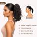 REECHO 12 Inch Short Curly Claw Clip Ponytail Extension | Natural Wavy Synthetic Hairpiece for Women - Black - Buy Online on GoSupps.com