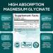 Nature's Nutrition Magnesium Glycinate Extra Strength 425mg with Calcium - 120 Tablets - Supports Bone, Muscle & Heart Health - Vegan, Non-GMO, Gluten-Free Supplement - Buy Online on GoSupps.com