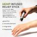 Herbo Hemp-Infused Relief Stick | Natural Stress Headache & Muscle Tension Relief for Men & Women | Calming Essential Oils | 0.5 oz - Buy Online on GoSupps.com