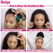Curly Human Hair Headband Wigs for Black Women - Glueless Brazilian Water Wave 10 Inch 150% Density Half Wig - Buy Online on GoSupps.com
