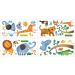 Decowall DW-1206 Wild Jungle Animals Wall Stickers for Kids - Peel and Stick Removable Decals for Nursery, Bedroom, Living Room - Buy Online on GoSupps.com