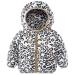 Kids4ever Baby Boys Girls Winter Coat Toddler Zipper Hooded Jacket Windproof Warm Fleece Outerwear Snowsuit with Two Pockets 12 Months-5 Years Leopard print 6-12 Months