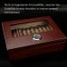 Cigar Humidor Case with Hygrometer Humidifier Handmade Cedar Wood Cigar Box Glass-Top Portable Travel Cigar Case Hold 20-30 Cigars for Men - Buy Online on GoSupps.com