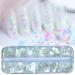 4 Boxes Iridescent White Nail Glitter Mylar Flakes - Nail Art Confetti Sequins for Makeup, Nails & Resin Crafts | LoveOurHome - Buy Online on GoSupps.com