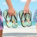 Mnsruu Cute Pineapple Print Flip Flops | XXL Comfort for Home Hotel Spa & Travel - Unisex Design for Men & Women - Buy Online on GoSupps.com