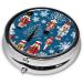 Women s Nutcracker Ballet Xmas Dance Round Pill Box - 3 Compartment Portable Travel Organizer for Medicine & Vitamins - Buy Online on GoSupps.com