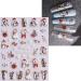 3D Christmas Nail Stickers 6 Sheets 5D Self-Adhesive Embossed Nail Decal Cartoon Penguins Snowman Snowflakes Nail Art Decoration Design Supplies - Buy Online on GoSupps.com