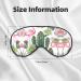 Red Flamingo Succulent Plant Eye Mask - Soft Comfortable Light-Blocking Unisex Sleep Mask | International Shipping - Buy Online on GoSupps.com