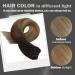 Moresoo Brown Balayage Sew in Hair Extensions 18 Inch - Dark Brown to Light Brown Ombre with Blonde Highlights - Double Weft Human Hair Extensions - 100g Pack - #4/10/16 - Buy Online on GoSupps.com