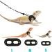 Allazone 4-Piece Adjustable Lizards Pet Leash & Feeding Tongs Set for Reptiles Amphibians & Small Animals - 3 Sizes Available - Buy Online on GoSupps.com