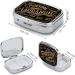 Travel-Friendly Metal Pill Organizer | 2 Compartment Portable Pill Box for Vitamins Supplements & Meds | Cute Compact Design for Purse & Pocket - Buy Online on GoSupps.com