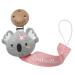 TYRY.HU Personalised Dummy Clips Boys Girl Soother Pacifer Chain Holder Set for Baby DIY Customized Name Unisex Newborn Universal Dummies Colour Baby Gift Koala Soft Webbing BPA Free B-Koala
