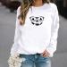 Halloween Costumes Round Neck Casual Long Sleeve Sweatshirt Top Womens Blouse Medium White Large - Buy Online on GoSupps.com