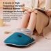 Serlium Electric Foot Warmer with Vibration & Heating - Cozy Insulated Cotton Foot Massager for Home & Office - USB Blue Foot Warmers for Men & Women - Buy Online on GoSupps.com