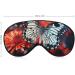 Buy Soft Comfortable Sleep Mask | Adjustable Eye Mask for Travel & Relaxation | Colorful Flowers & Butterflies Design - Buy Online on GoSupps.com