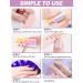 EBANKU Semi Cured Gel Nail Strips 20 Stickers Colorful Rainbow Gel Nail Polish Stickers Wraps Adhesive Gel Nail Stickers with Nail File Stick and Sealing Strip (UV/LED Lamp Required) - Buy Online on GoSupps.com