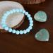 Healing Crystal Introverted Child Set 2Pcs Natural Quartz Amazonite Heart Crystal Stone and 1Pcs Amazonite Power Bead Crystal Bracelet B# Amazonite Crystal - Buy Online on GoSupps.com