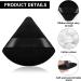 Sibba 4pcs Triangle Powder Puffs - Washable & Reusable Makeup Sponges for Face & Body - Soft Plush Sponge for Wet/Dry Loose Powder - Black - Buy Online on GoSupps.com