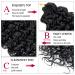 18 Synthetic Deep Twist Crochet Hair Extensions - 5 Packs Natural Black Deep Wave Bohemian Crochet Braids - 18 Inch - Buy Online on GoSupps.com