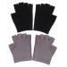 HAPINARY Nighttime 2 Pairs Spa Moisturizing Gel Half-Fingers for Women Repairing Rough Hands Gentle on Skin