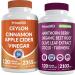 Ceylon Cinnamon (1pk) and Nitric Oxide (1pk) Supplement Bundle - Potent Vitamins for Heart Metabolism Balance Circulatory Lipid and Immune Support - Non-GMO Vegan Gluten-Free
