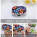 Buy Tropical Floral Print Pill Box - 2 Compartment Medicine Organizer | Portable Decorative Metal Pill Case for Pocket & Purse - Buy Online on GoSupps.com