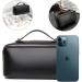 Katadem Large Opening Travel Makeup Bag - Portable PU Leather Cosmetic Organizer for Women Girls (Black) - Buy Online on GoSupps.com