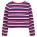 BONNY BILLY Girls Knitted Cotton Cardigan Shrug - 7-8 Years, Stripe Red - Buy Online on GoSupps.com