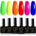 Yueshop Neon Rainbow Gel Nail Polish Kit - 6Pcs Set for Salon & Home DIY (8ML) - Buy Online on GoSupps.com