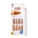 KISS Glam Fantasy Ultimate Illusion Nails, Special FX Fake Nails Kit, Don't Lose My Number, Glue-On Nails, with Pink Gel Nail Glue, Mini Nail File, and 28 Glue On Nails Solid / Glitter