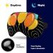 Happy Birthday Balloon Sleep Mask | Adjustable Eye Cover for Sleeping | Blocks Light for Night Travel and Nap | Men and Women - Buy Online on GoSupps.com
