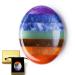 Xiannvxi chakra crystals stones crystal worry stones thumb gemstones healing stones naturally polished oval palm pocket stone fear stress relief meditation i-chakra