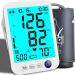 Blood Pressure Monitor with XL Cuff for Big Arms - Backlit LCD, Heart Rate Detection, 2 Size Cuffs Included - 1000 Memory, Two User - Blue - Buy Online on GoSupps.com