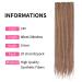 Dsoar 24-Inch Thin Synthetic Dreadlock Extensions - Handmade 0.6cm Long Crochet Hair 20 Strand Soft Dreads for Hip-Hop Style - Color 24# - Buy Online on GoSupps.com