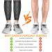 Calf Compression Sleeves for Women & Men 2 Pack Elastic Calf Support Footless Socks Ventilation Calf Brace for Pain Relief Sports Recovery Cycling Travelling Gym Calf Guards (Black S) S Black - Buy Online on GoSupps.com