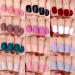Matte Press on Nails Short FANDAMEI - 12 Packs 288PCS Acrylic Fake Nails Full Cover Small Matte Glue on Nails with 10g Glue - 12 Solid Color False Nails for Small Hands - Buy Online on GoSupps.com